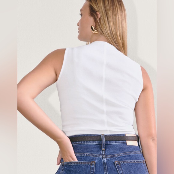 New Everlane The Luxe Rib Funnel Neck Tank Size XXS - Picture 6 of 12